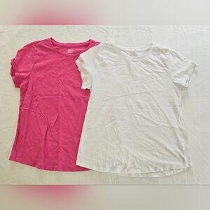 SALE! Girl's Wonder Nation Pink & White Tshirt Set (size 14-16)